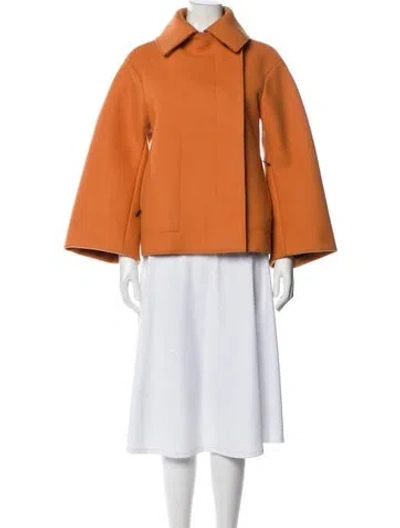 Pre-owned Jil Sander Virgin Wool Jacket W/ Tags In Orange