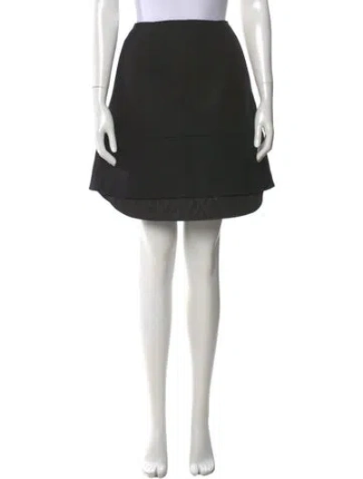 Pre-owned Jil Sander Virgin Wool Knee-length Skirt In Black