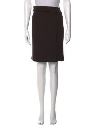 Pre-owned Jil Sander Virgin Wool Knee-length Skirt In Black