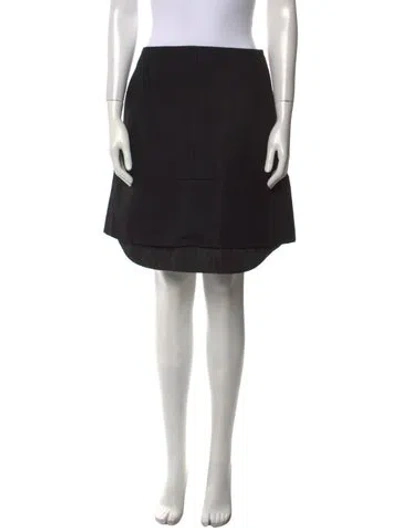 Pre-owned Jil Sander Virgin Wool Knee-length Skirt In Black