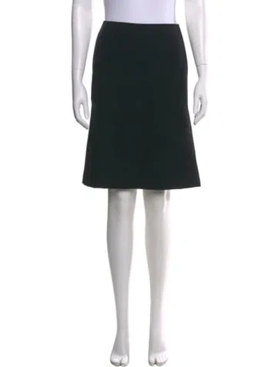 Pre-owned Jil Sander Virgin Wool Knee-length Skirt In Black