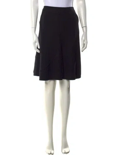 Pre-owned Jil Sander Virgin Wool Knee-length Skirt In Black
