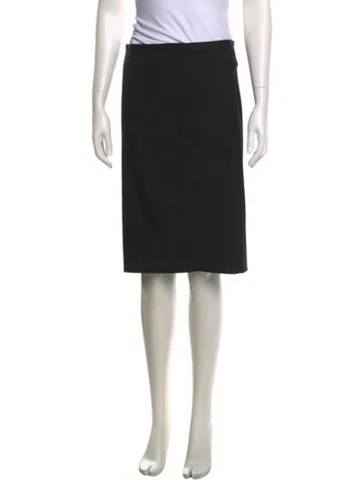 Pre-owned Jil Sander Virgin Wool Knee-length Skirt In Black