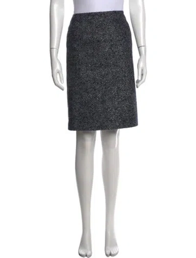 Pre-owned Jil Sander Virgin Wool Knee-length Skirt In Black