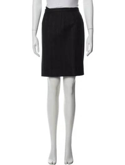 Pre-owned Jil Sander Virgin Wool Knee-length Skirt In Green
