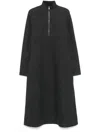 Jil Sander Virgin Wool Midi Dress In Grey