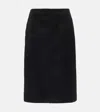 Jil Sander Pocket-detail Straight Midi Skirt In Black