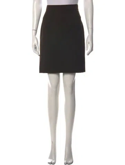 Pre-owned Jil Sander Virgin Wool Mini Skirt In Blue