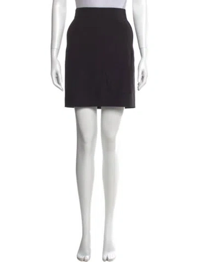 Pre-owned Jil Sander Virgin Wool Mini Skirt In Brown