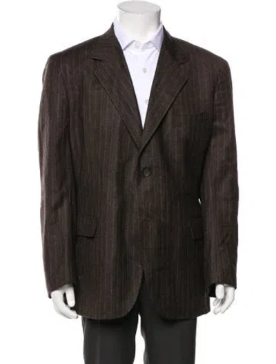 Pre-owned Jil Sander Virgin Wool Overcoat In Brown