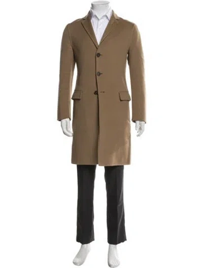 Pre-owned Jil Sander Virgin Wool Overcoat In Brown
