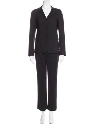 Pre-owned Jil Sander Virgin Wool Pant Set In Gray