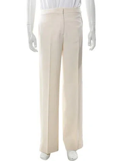 Pre-owned Jil Sander Virgin Wool Pants In Neutral