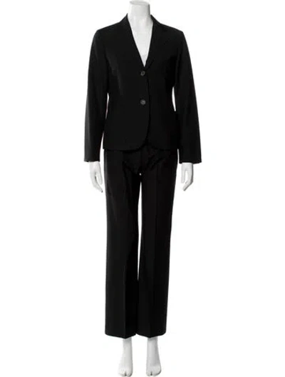 Pre-owned Jil Sander Virgin Wool Pantsuit In Black