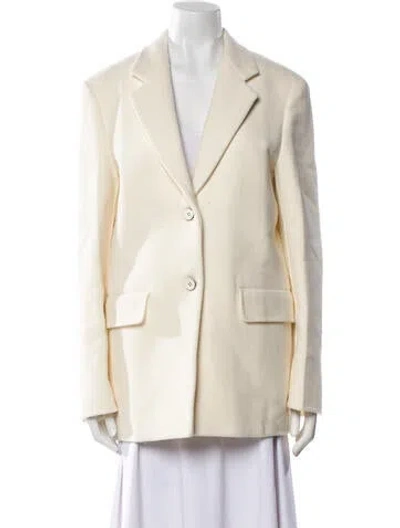 Pre-owned Jil Sander Virgin Wool Peacoat W/ Tags In Neutral