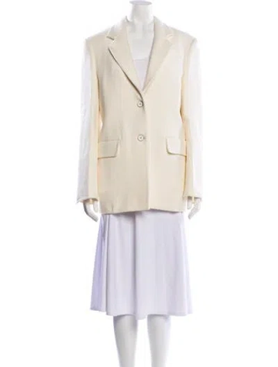 Pre-owned Jil Sander Virgin Wool Peacoat W/ Tags In Neutral
