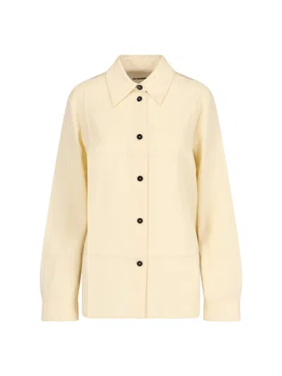 Jil Sander Virgin Wool Shirt - Ivory