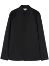 Jil Sander Virgin-wool Shirt In Black