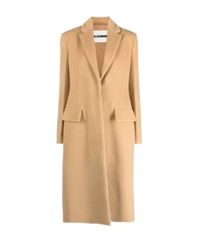 JIL SANDER JIL SANDER SINGLE-BREASTED FLAP-POCKETED COAT