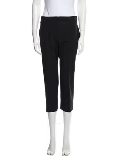 Pre-owned Jil Sander Virgin Wool Skinny Leg Pants In Black