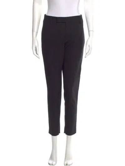 Pre-owned Jil Sander Virgin Wool Skinny Leg Pants In Black