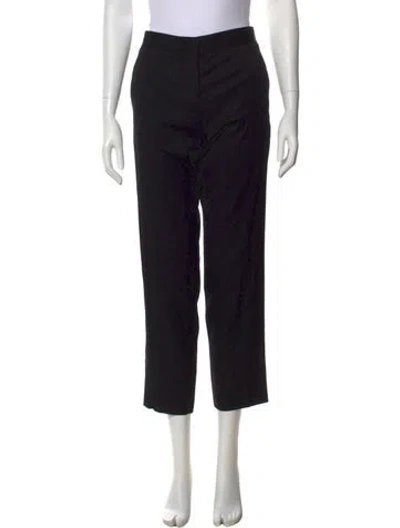 Pre-owned Jil Sander Virgin Wool Straight Leg Pants In Black