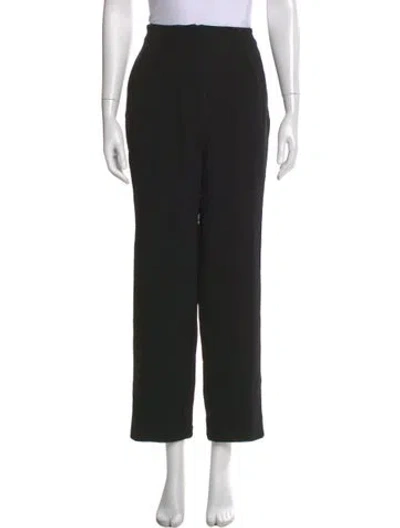 Pre-owned Jil Sander Virgin Wool Straight Leg Pants In Black