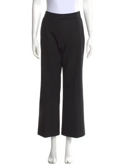 Pre-owned Jil Sander Virgin Wool Straight Leg Pants In Black