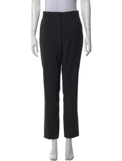 Pre-owned Jil Sander Virgin Wool Straight Leg Pants In Black