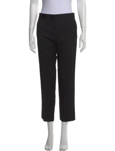Pre-owned Jil Sander Virgin Wool Straight Leg Pants In Black