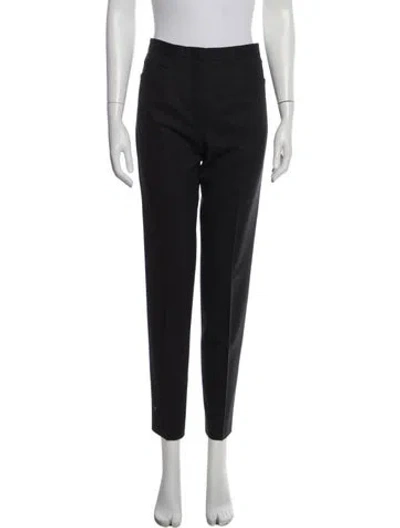 Pre-owned Jil Sander Virgin Wool Straight Leg Pants In Black