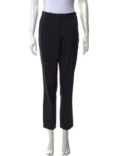 Pre-owned Jil Sander Virgin Wool Straight Leg Pants In Black