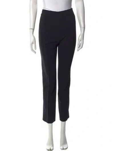 Pre-owned Jil Sander Virgin Wool Straight Leg Pants In Black