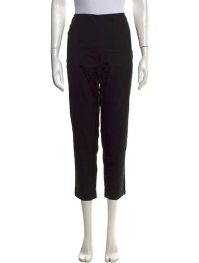 Pre-owned Jil Sander Virgin Wool Straight Leg Pants In Black
