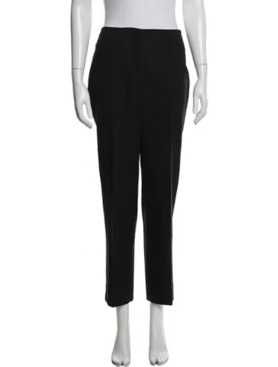 Pre-owned Jil Sander Virgin Wool Straight Leg Pants In Black