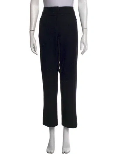 Pre-owned Jil Sander Virgin Wool Straight Leg Pants In Black