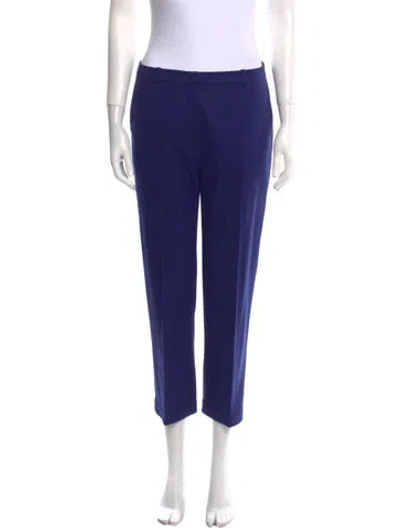 Pre-owned Jil Sander Virgin Wool Straight Leg Pants In Blue