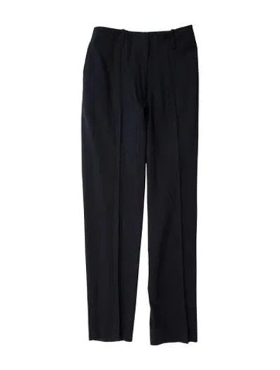 Pre-owned Jil Sander Virgin Wool Straight Leg Pants In Blue