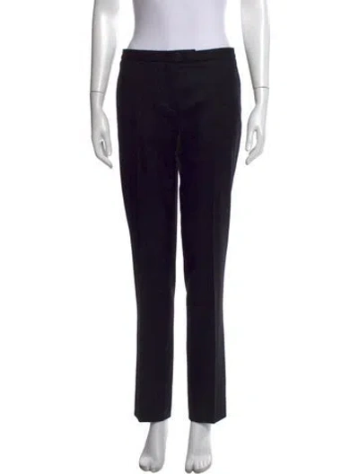 Pre-owned Jil Sander Virgin Wool Straight Leg Pants In Blue