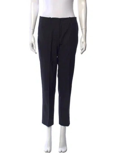Pre-owned Jil Sander Virgin Wool Straight Leg Pants In Blue