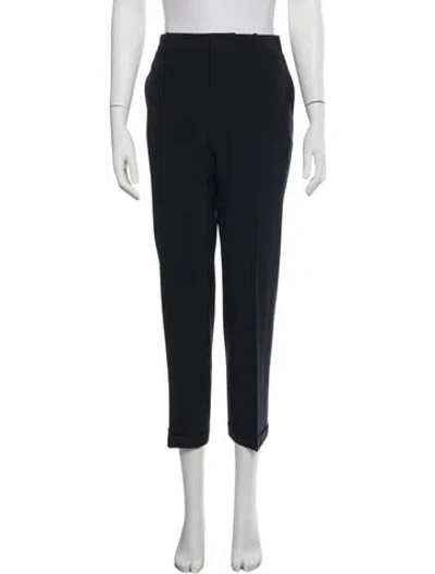 Pre-owned Jil Sander Virgin Wool Straight Leg Pants In Blue