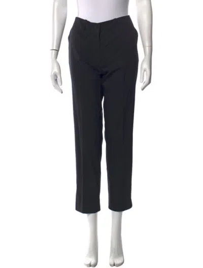 Pre-owned Jil Sander Virgin Wool Straight Leg Pants In Blue