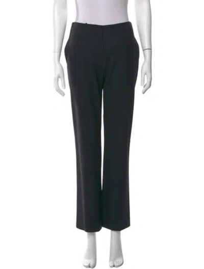 Pre-owned Jil Sander Virgin Wool Straight Leg Pants In Gray