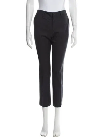 Pre-owned Jil Sander Virgin Wool Straight Leg Pants In Gray