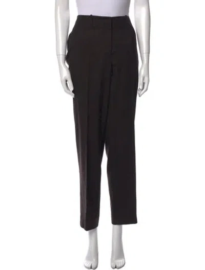 Pre-owned Jil Sander Virgin Wool Straight Leg Pants In Gray