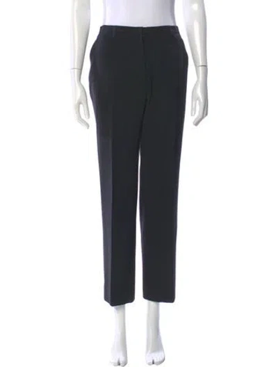 Pre-owned Jil Sander Virgin Wool Straight Leg Pants In Gray