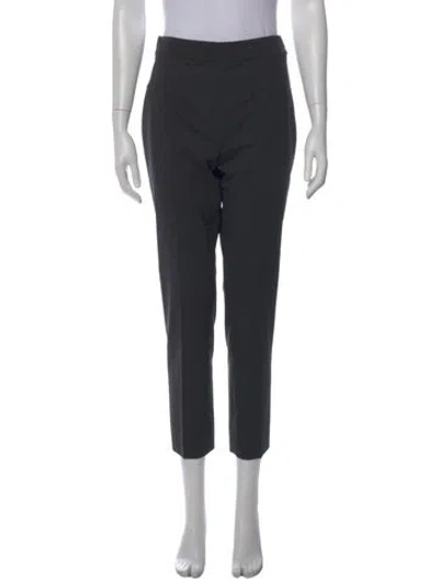 Pre-owned Jil Sander Virgin Wool Straight Leg Pants In Gray