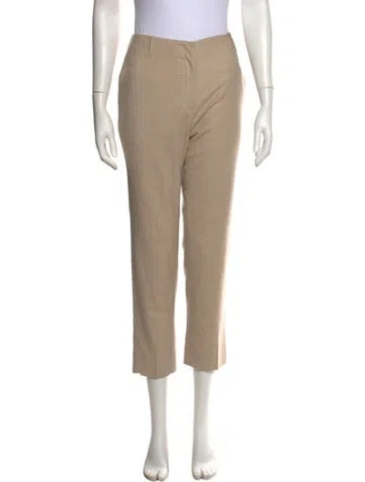 Pre-owned Jil Sander Virgin Wool Straight Leg Pants In Neutral