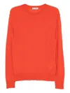 Jil Sander Virgin Wool Sweater In Orange