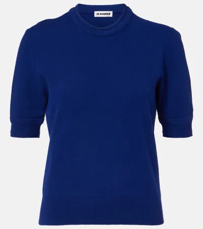 Jil Sander Virgin Wool Sweater In Blue